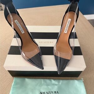 Aquazzura Bow Tie Plexi Pumps